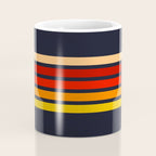 Abstract Minimal Retro Stripes 70s Style - KojÅ«ro Coffee Mug Gallery Image 4