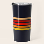 Abstract Minimal Retro Stripes 70s Style - KojÅ«ro Travel Mug Gallery Image 3