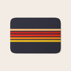 Abstract Minimal Retro Stripes 70s Style - KojÅ«ro Bath Mat Gallery Image 1