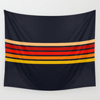 Abstract Minimal Retro Stripes 70s Style - KojÅ«ro Wall Tapestry Gallery Image 4
