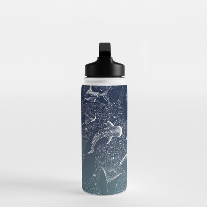 Cosmic Ocean  COLOR GRAD -  turquoise Water Bottle Gallery Image 3
