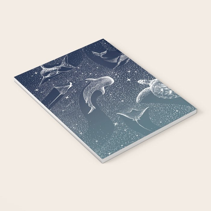 Cosmic Ocean  COLOR GRAD -  turquoise Notebook Gallery Image 3