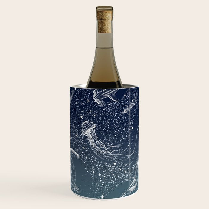 Cosmic Ocean  COLOR GRAD -  turquoise Wine Chiller Gallery Image 3