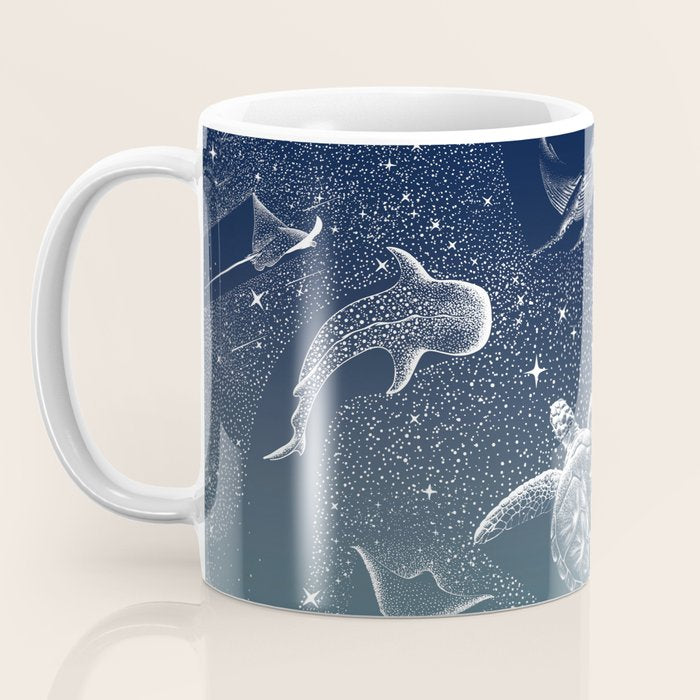 Cosmic Ocean  COLOR GRAD -  turquoise Coffee Mug Gallery Image 3