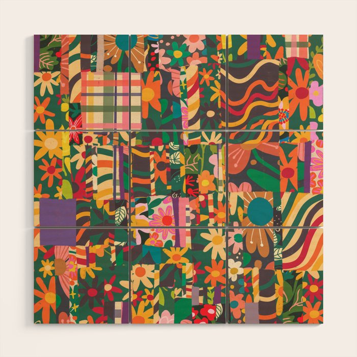 Patchwork #4 Wood Wall Art Gallery Image 1