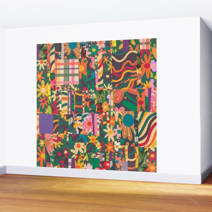 Patchwork #4 Wall Mural Gallery Image 2