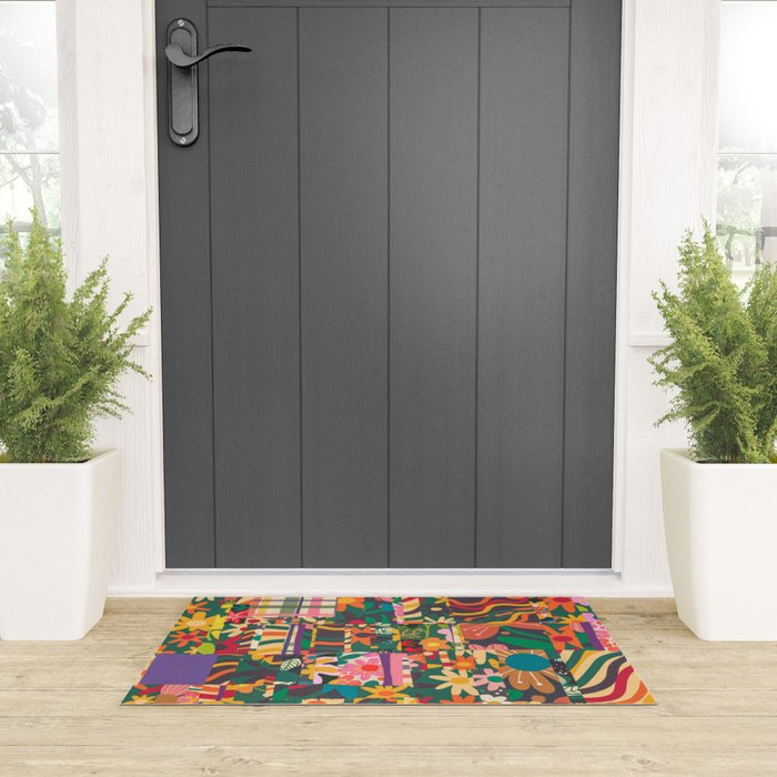 Patchwork #4 Welcome Mat Gallery Image 3
