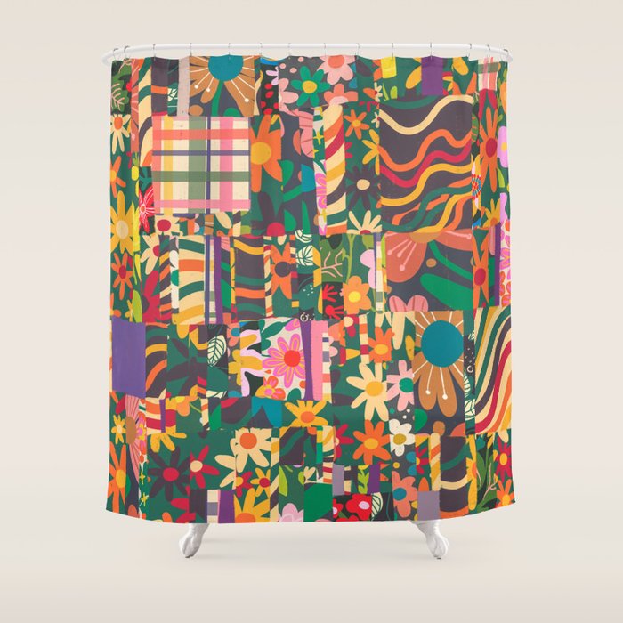 Patchwork #4 Shower Curtain Gallery Image 1