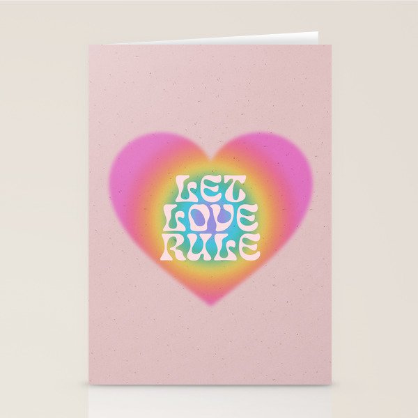 Let Love Rule Stationery Card Gallery Image 2