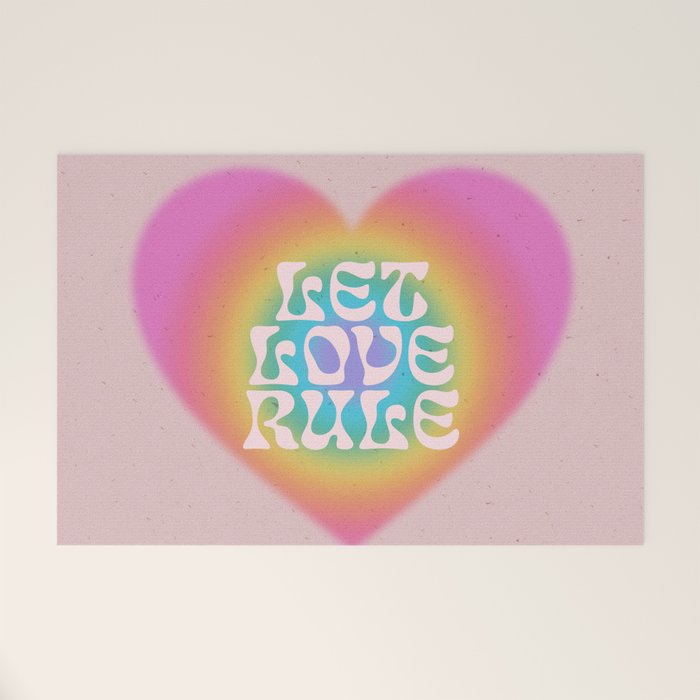 Let Love Rule Welcome Mat Gallery Image 1