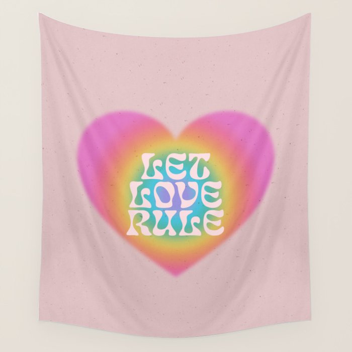 Let Love Rule Wall Tapestry Gallery Image 1