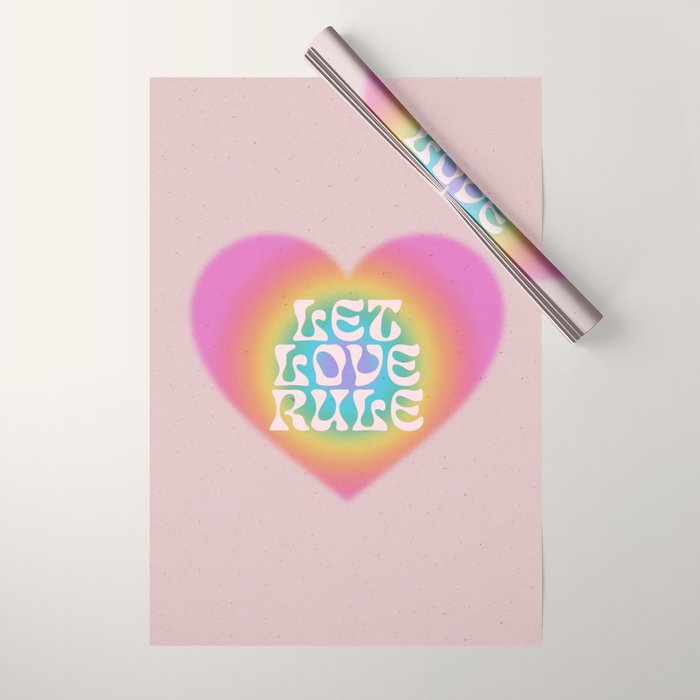 Let Love Rule Wrapping Paper Gallery Image 1