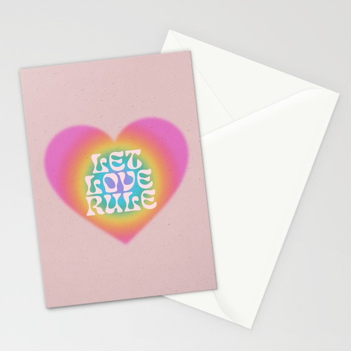 Let Love Rule Stationery Card Gallery Image 2