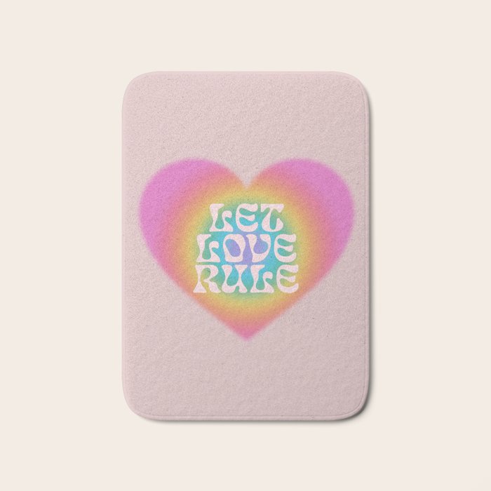 Let Love Rule Bath Mat Gallery Image 1
