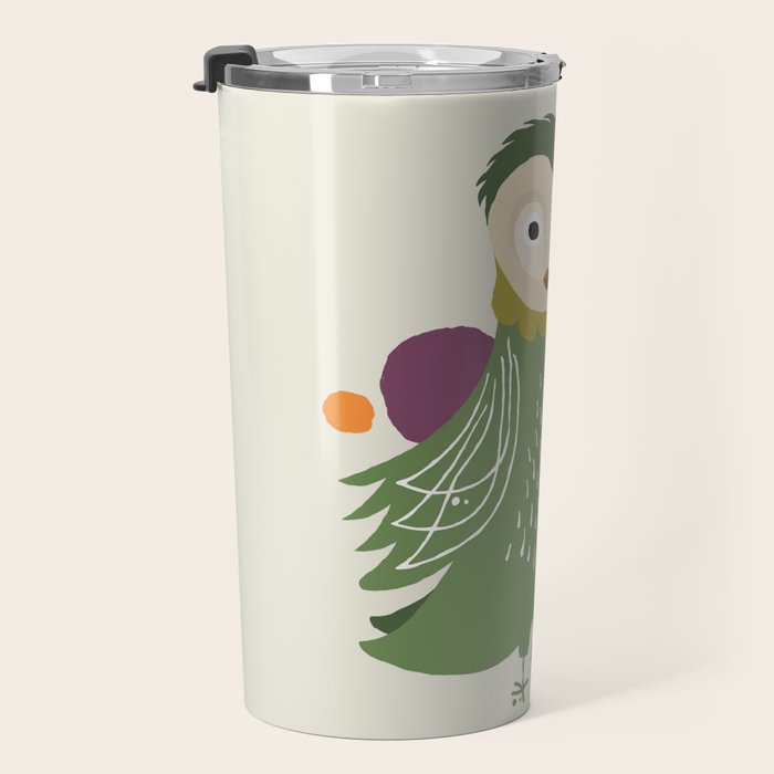 Quirky Barn Owl Travel Mug Gallery Image 3