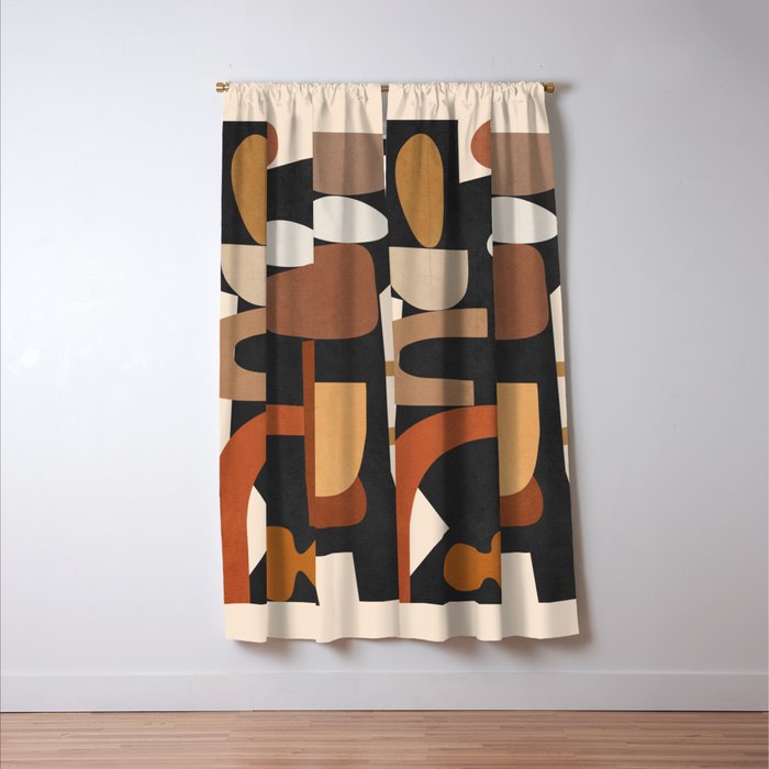 Modern Abstract Art 43 Window Curtain Gallery Image 3