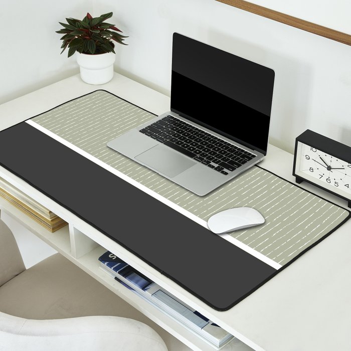 Linen Sage and Gray Desk Mat Gallery Image 2