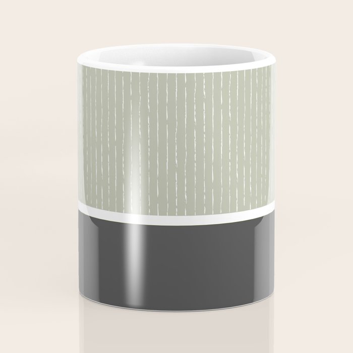 Linen Sage and Gray Coffee Mug Gallery Image 4