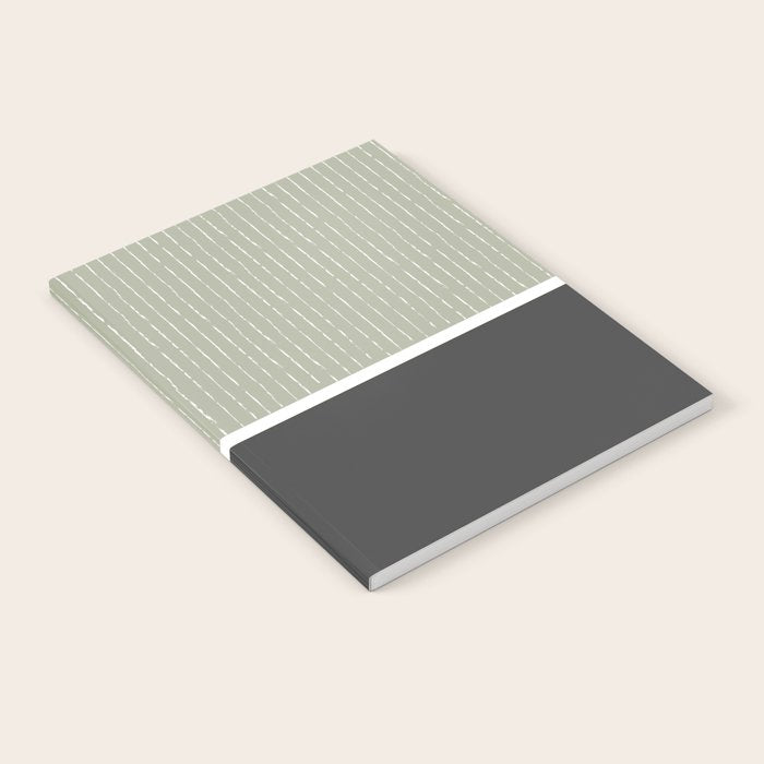 Linen Sage and Gray Notebook Gallery Image 2