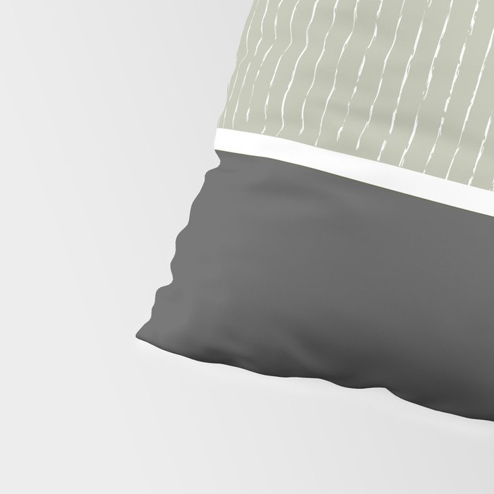Linen Sage and Gray Pillow Sham Gallery Image 4