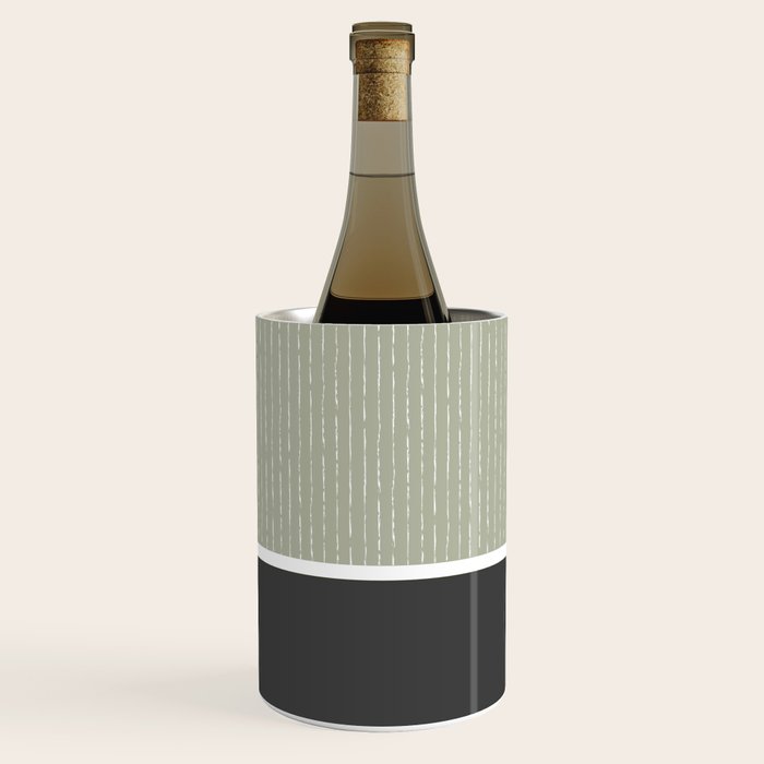 Linen Sage and Gray Wine Chiller Gallery Image 1