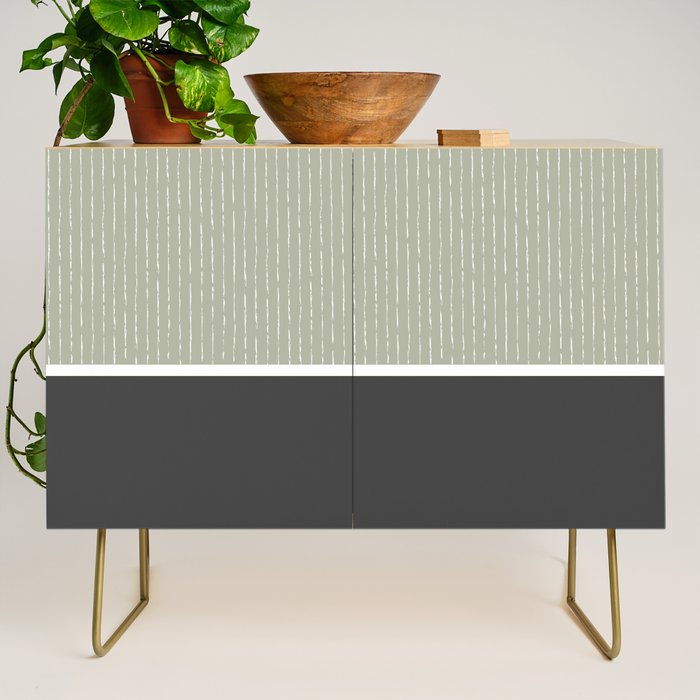 Linen Sage and Gray Credenza Gallery Image 1