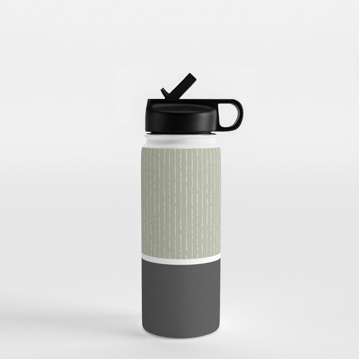 Linen Sage and Gray Water Bottle Gallery Image 1