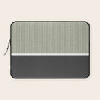 Linen Sage and Gray Laptop Sleeve Gallery Image 1