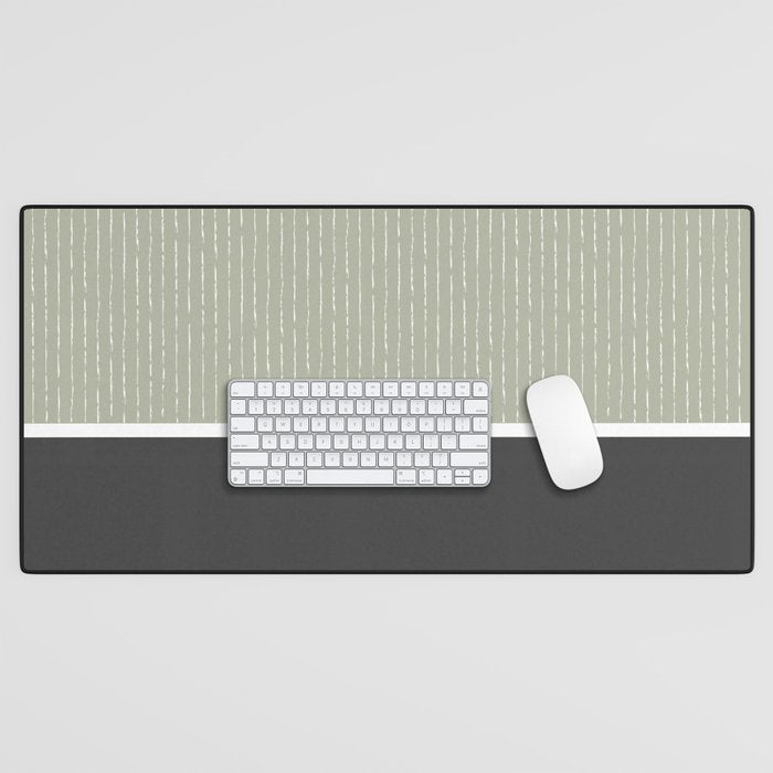 Linen Sage and Gray Desk Mat Gallery Image 1