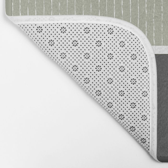 Linen Sage and Gray Bath Mat Gallery Image 2