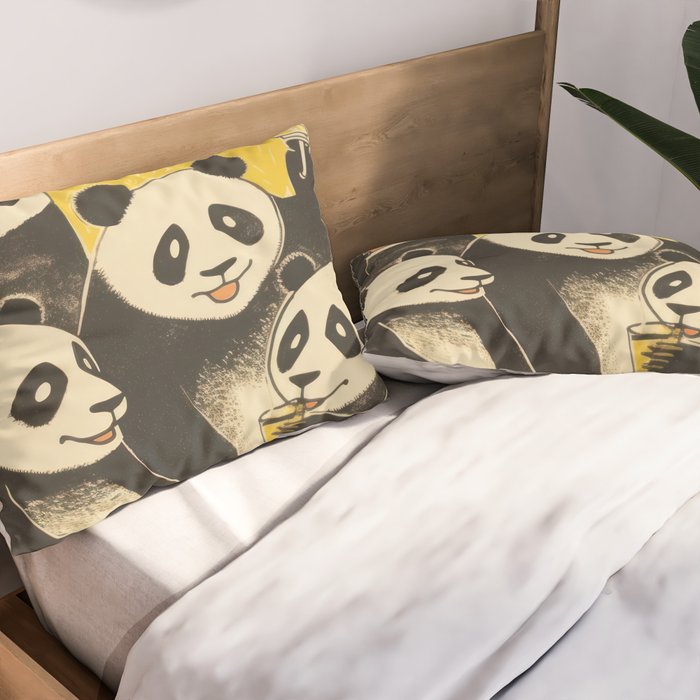 Panda Party Pillow Sham Gallery Image 2