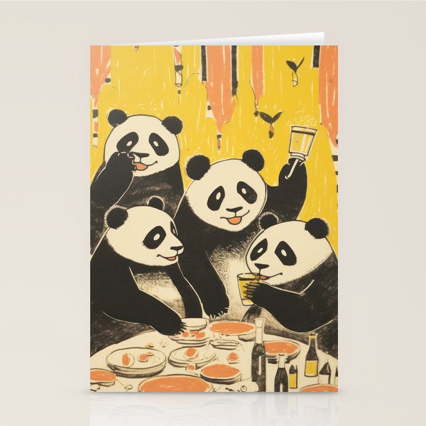 Panda Party Stationery Card Gallery Image 2