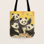 Panda Party Tote Bag Gallery Image 1