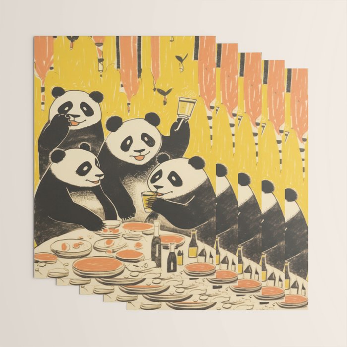 Panda Party Wrapping Paper Gallery Image 3