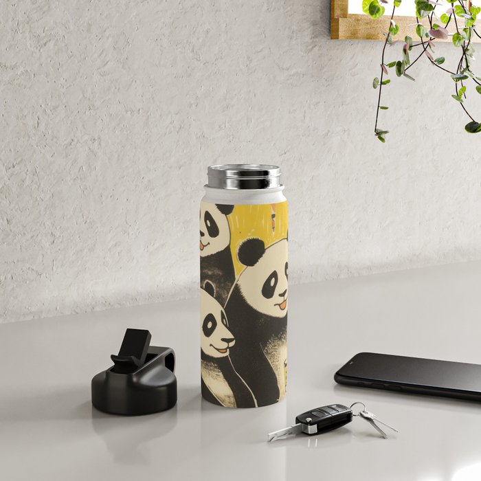 Panda Party Water Bottle Gallery Image 4