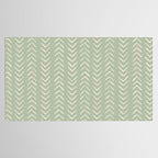 Sage Green Arrow Mudcloth  Tablecloth Gallery Image 2