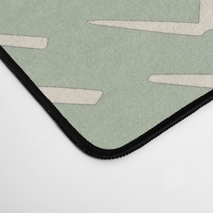 Sage Green Arrow Mudcloth  Desk Mat Gallery Image 4