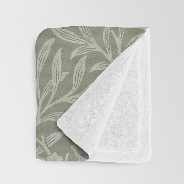 William Morris "Acorn" 6. Throw Blanket Gallery Image 3
