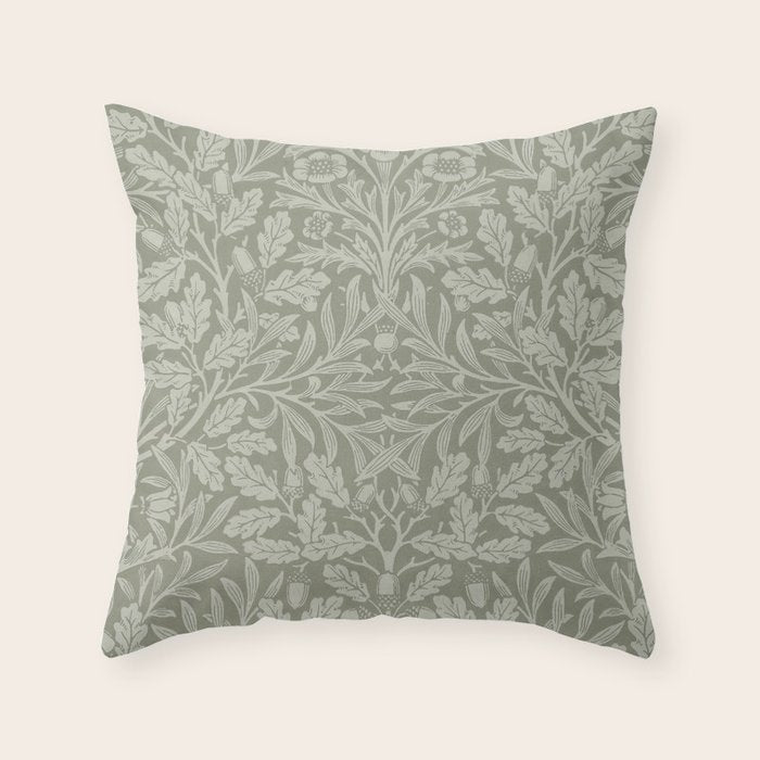 William Morris "Acorn" 6. Throw Pillow Gallery Image 6