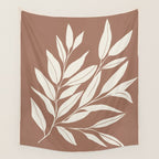 Mocha Branching Simplicity Wall Tapestry Gallery Image 4