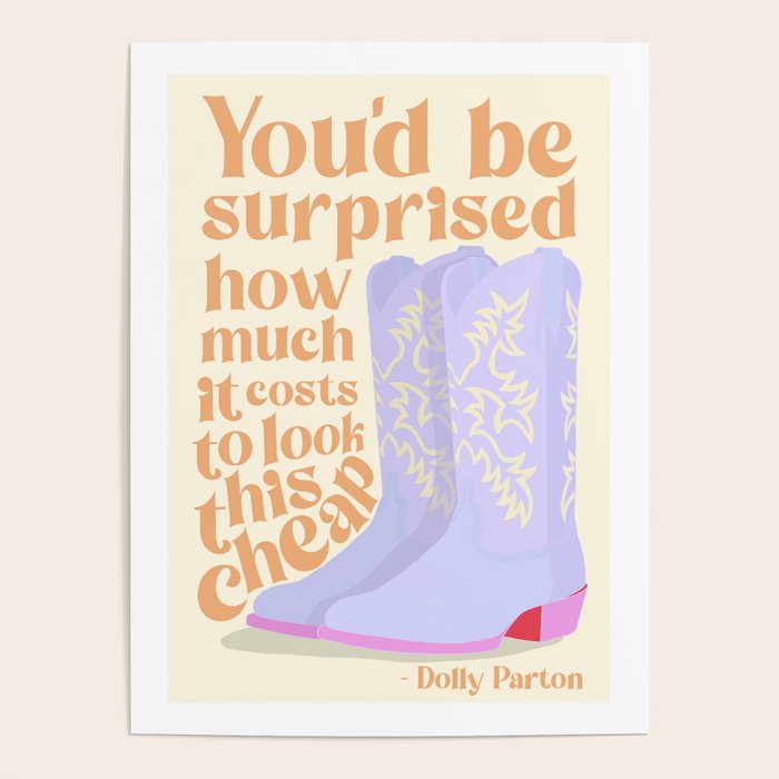 Dolly Parton Quote Poster Gallery Image 1