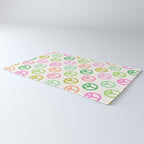 Peace Symbol - Pink & Green Rug Gallery Image 3