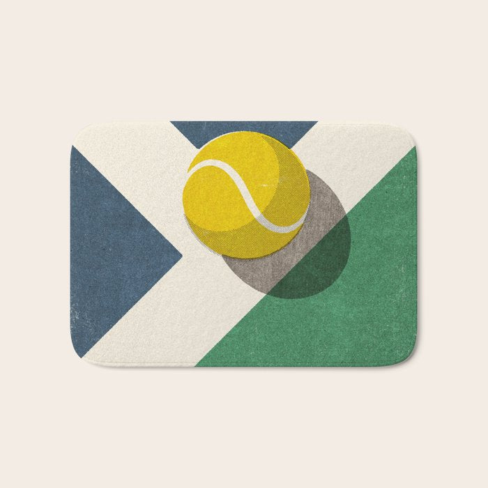 BALLS / Tennis (Hard Court) Bath Mat Gallery Image 1