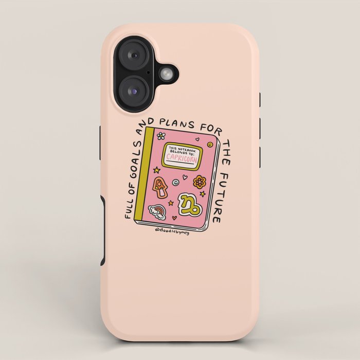 Capricorn Notebook iPhone Case Gallery Image 1