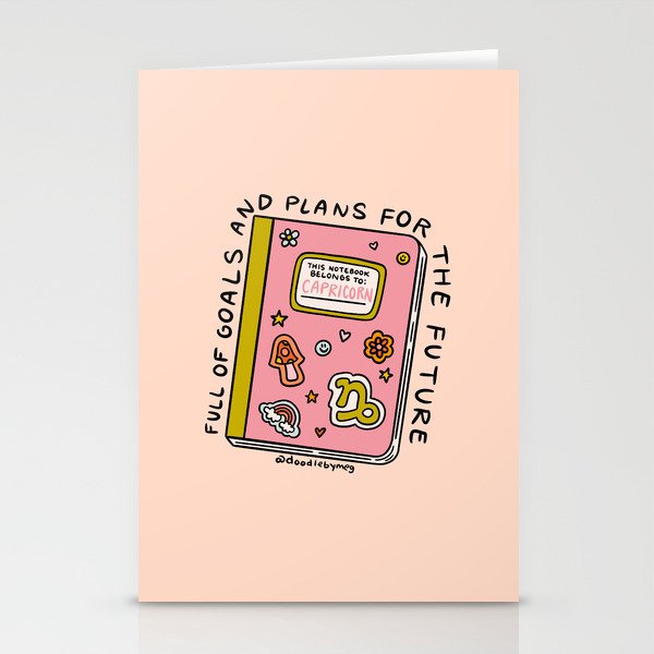 Capricorn Notebook Stationery Card Gallery Image 2