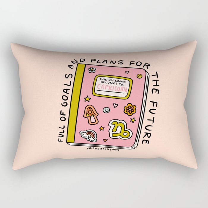Capricorn Notebook Rectangular Pillow Gallery Image 2