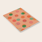 Smiley Face Stamp Print in Orange Notebook Gallery Image 3