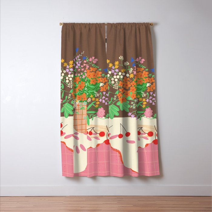 Meadow flowers bouquet Window Curtain Gallery Image 3
