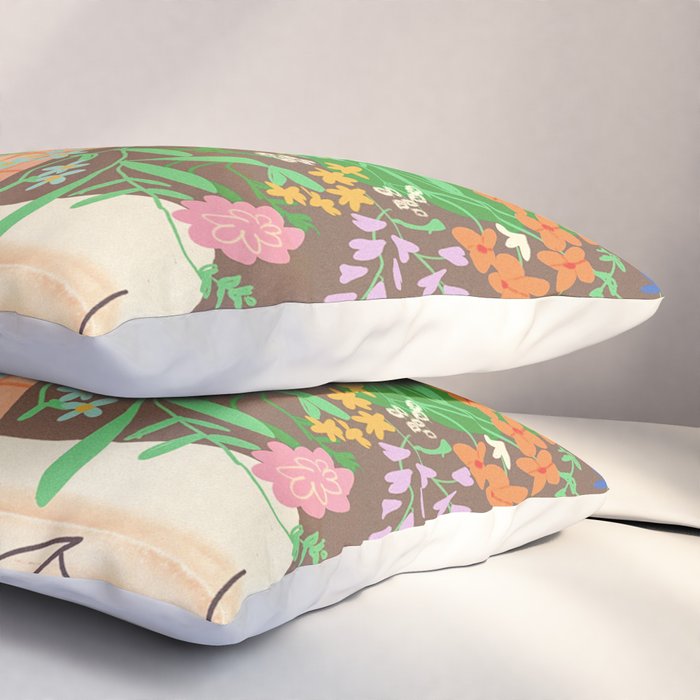 Meadow flowers bouquet Pillow Sham Gallery Image 3