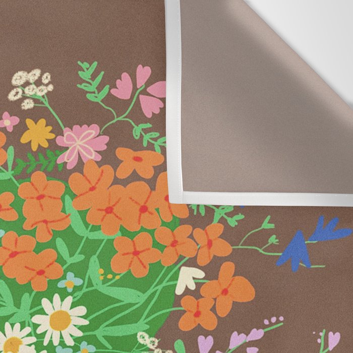 Meadow flowers bouquet Wall Tapestry Gallery Image 3